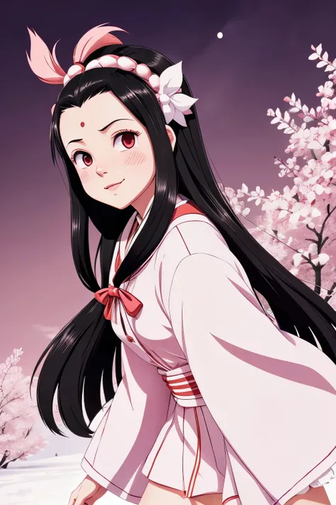 Make a cute nezuko wallpaper 