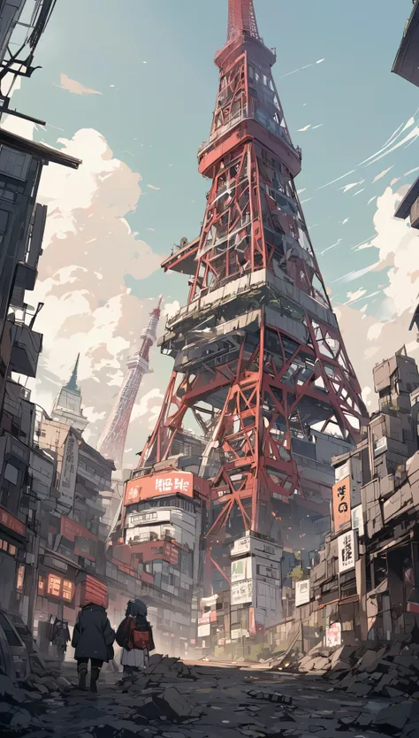 tokyo tower 1000 years after the extinction of humanity