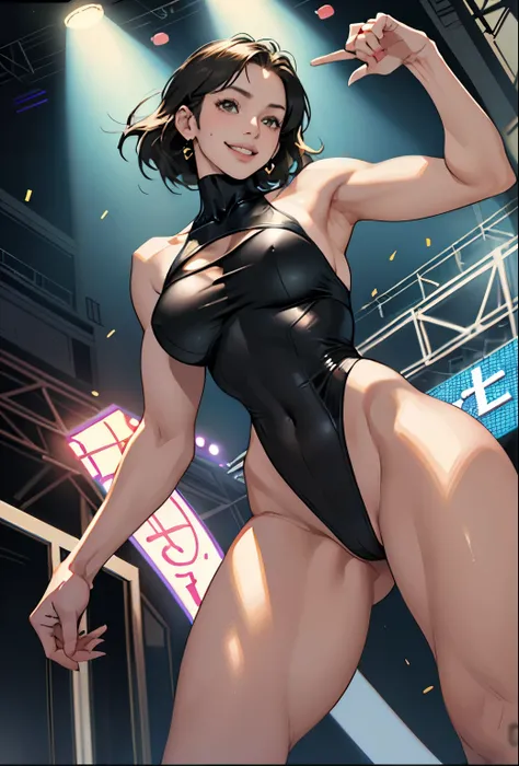 Realistic、Face reality、With a girl、High leg leotard、Sexy behavior、My breasts have gotten a little bigger、sexy appearance、The Ring is the Stage、Hold up a number board、A shy smile、High leg bikini、Round Girl、