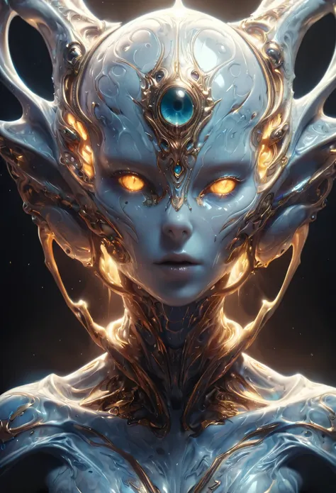 a highly detailed female extraterrestrial alien creature, beautiful alien being, erotic alien humanoid, sexy extraterrestrial life form, alien anatomy, alien features, alien eyes, alien skin, alien body, alien head, alien limbs, alien digits, alien culture...