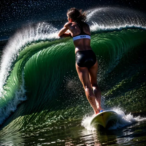 (ZoomedOut:1.28, Wide-shot) (Epic photo of surfer magazine:1.37).(Full of Water, Everything Wetted:1.6) WetHair (extremely detailed KAWAII wet face)(SparklingHighlights:1.28), Dynamic Joyful Expressions LifeLike Rendering (ManoErina:1.0) . Overflowing Giga...