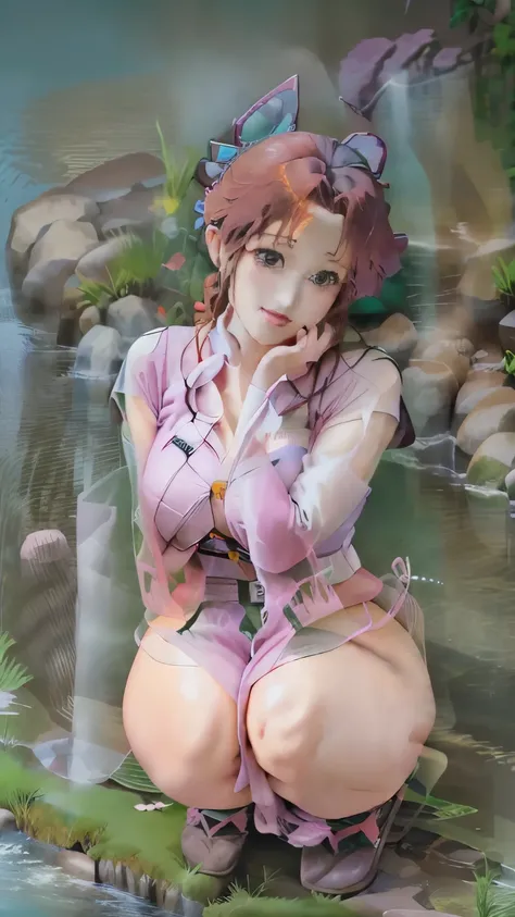 Anime Girls in pink outfit with green hair and yellow boots, female action Anime Girls, Anime Girls of the future, Giant Art, Kashert Kenz, body and soul! Asuka Suit, Anime Manga Robot!! Anime Girls, misato katsuragi, rings asuka iwakura station game, beau...