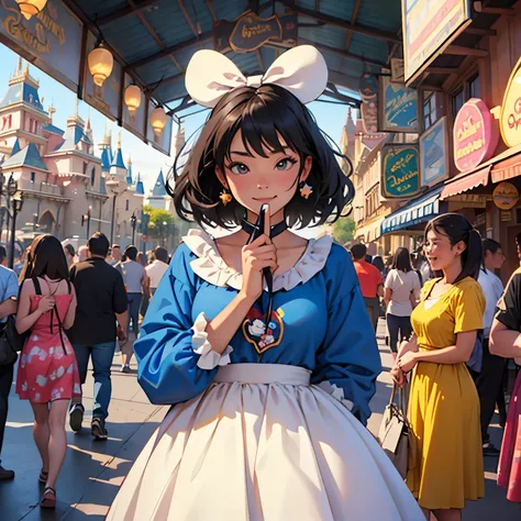 Images of women who love Disneyland