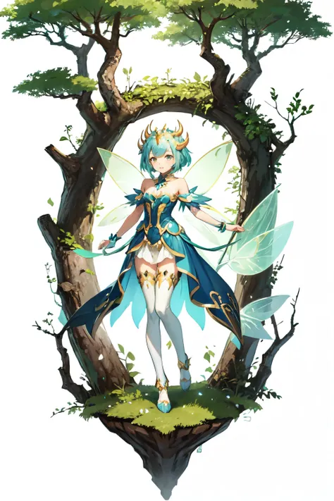 Monster Girl Encyclopedia Fairy Queen Titania Anime, Fairy transparent background PNG clipart HiClipart,tree