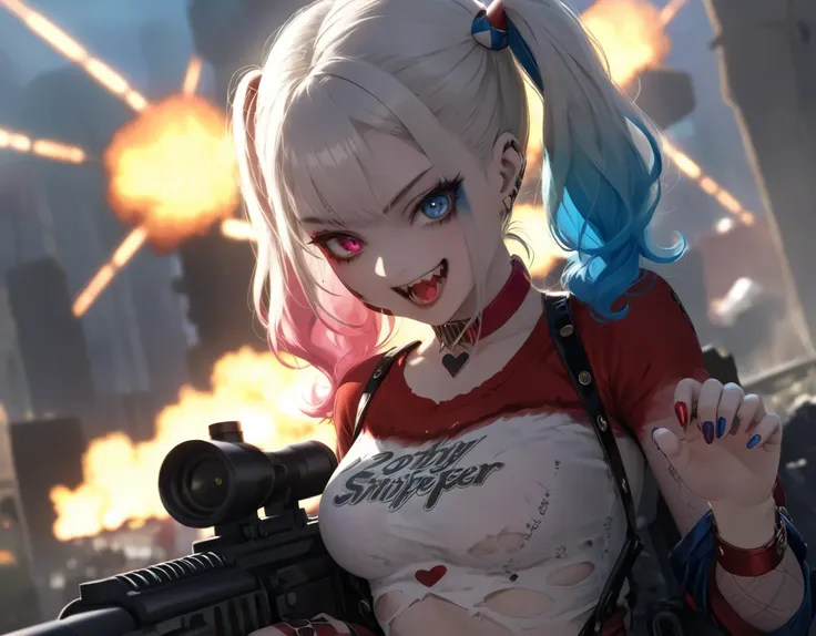 harleyquinn1024,quality\(8k,wallpaper of extremely detailed cg unit, ​masterpiece,hight resolution,top-quality,top-quality real ...