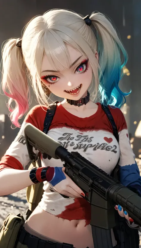 harleyquinn1024,quality\(8k,wallpaper of extremely detailed cg unit, ​masterpiece,hight resolution,top-quality,top-quality real ...