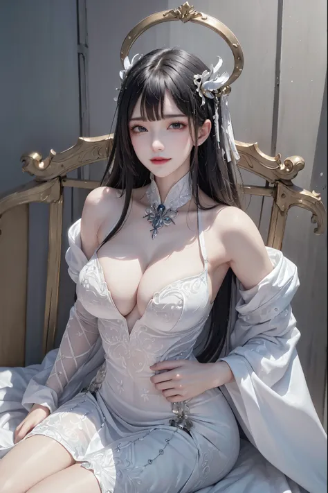 NSFW,((top quality、8k、masterpiece:1.3))Wears a silver-white mech，girl with delicate face，Highest image quality，Ultra-clear，Delicate and clear facial features，end of the world，Mechanical arm，Exquisitely detailed mechanical pattern,cyberpunk characters、numbe...