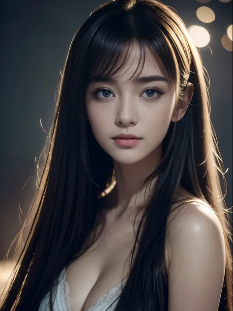 (8K, Best quality, Masterpiece: 1.2), (Best quality: 1.0), (Ultra-high resolution: 1.0), aquarelle, A beautiful woman, (shiny pupils,Blue pupils),bshoulders, Headband, Agnes Cecile, Bust portrait, extremely luminous bright design, Pastel colors, Autumn lig...