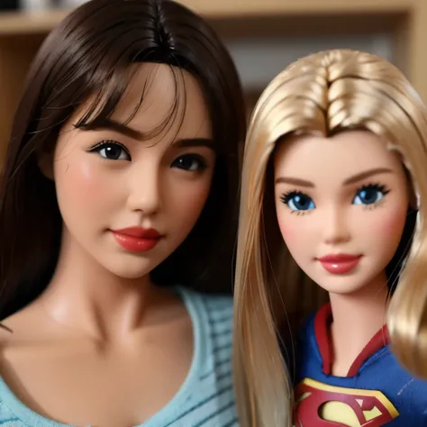 Supergirl、barbie doll collection、Accurate Mattel product、、緊縛されたSupergirlのフィギュア、