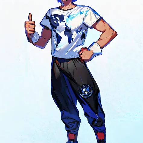 a cartoon of a man in a baseball cap and pants holding a baseball bat, fullbody portrait, full body illustration, !!full body portrait!!, character full body portrait, official character art, full body concept, full body character portrait, full body portr...