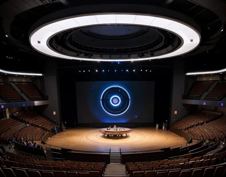 Futuristic circular auditorium appearance