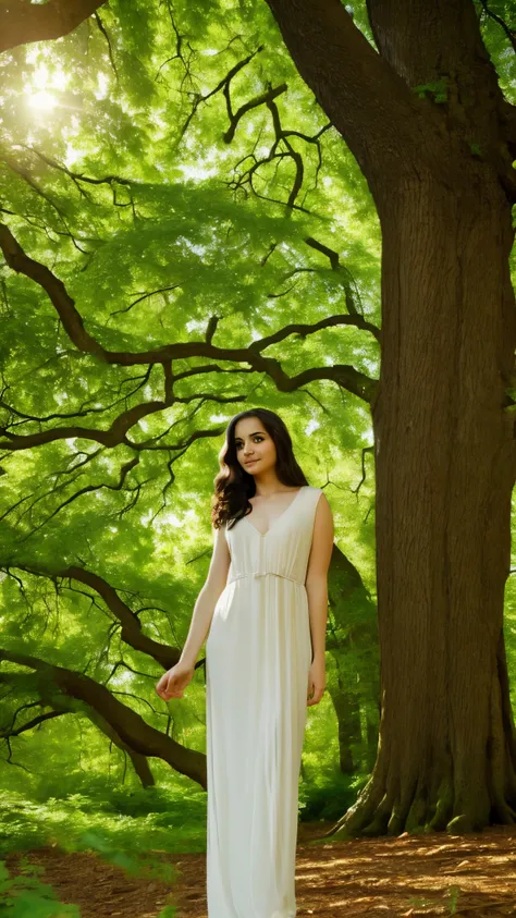 forest nymph under the oak tree