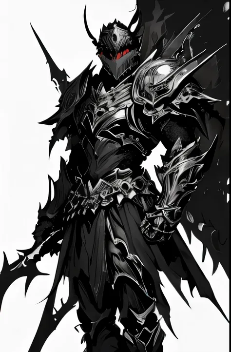 dark armored male berserker