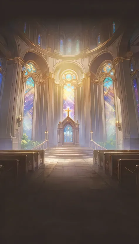There is a picture of the church,There is a stained glass window in the church, 大Church Background, interior background technology, background technology, Kingdom of Light Background, anime background technology, Church Background, Church Background!, Pala...