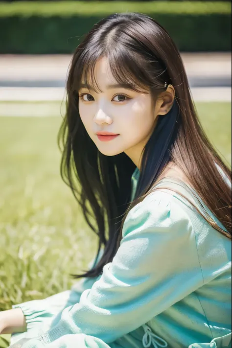 a close up of a woman wearing a tiable and a dress, jaeyeon nam, park ji-min, jinyoung shin, sun yunjoo, hwang se - on, portrait of female korean idol, lalisa manobal, lee ji-eun, lee ji - eun, heonhwa choe, sakimichan, seseon yoon