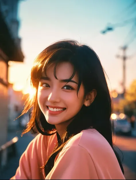 (photoRealstic:1.4),(hyper realisitic:1.4),(realisitic:1.3),(Smooth lighting:1.05),(Improved cinematic lighting:0.9),32K,1 girl,Realistic lighting,raytrace,（japanes:1.2),(Detailed eyes:1.4),16歳,(smile:1.5),b0yg390s,flash photo,light leak,lomography,analog ...
