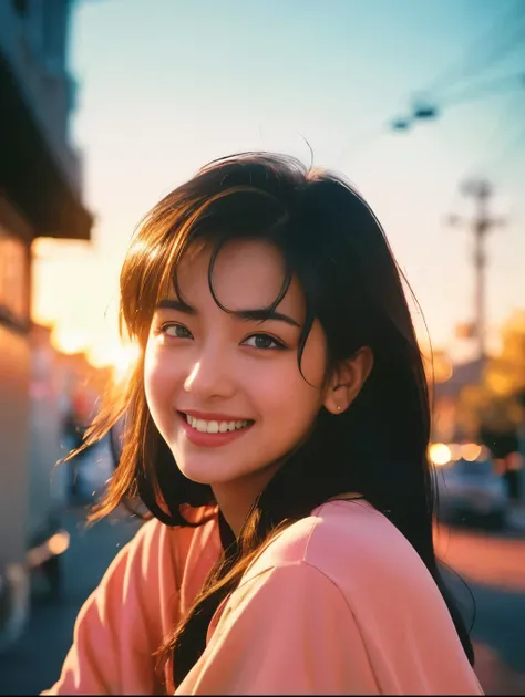 (photoRealstic:1.4),(hyper realisitic:1.4),(realisitic:1.3),(Smooth lighting:1.05),(Improved cinematic lighting:0.9),32K,1 girl,Realistic lighting,raytrace,（japanes:1.2),(Detailed eyes:1.4),16歳,(smile:1.5),b0yg390s,flash photo,light leak,lomography,analog ...