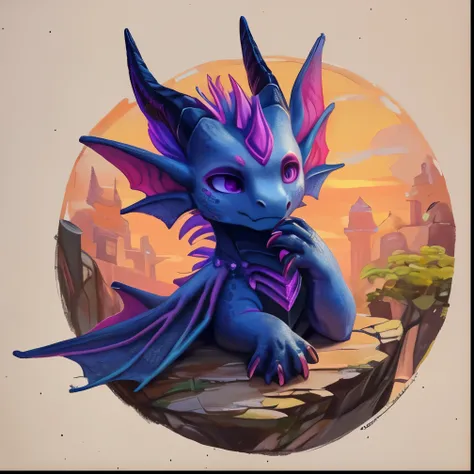 There is a painting，There is a bat in the painting， No PFP, Discord profile picture, Pouting, Exhausted、Uneasy expression, Desaturation!!, Thickness, Gentle but bad-tempered, Yes, elf., Valgaat style, But as a dragon, digesting a small dragon, Cute Mexican...