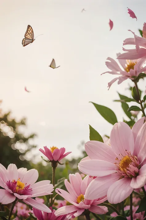 flower with fluttering petals