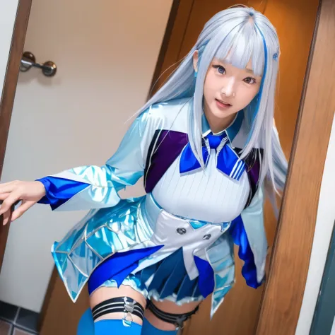ass pov_doorway
blush
looking_at_viewer,(((Liz Hellesta))),(Liz Hellesta髪),((Dressed seriously)),(((Do not expose breasts))),masterpiece, Highest quality ,(1 beautiful woman), Liz Hell,cameltoe,(Straight gray straight hair,((Bangs)),((Beautiful Japanese w...