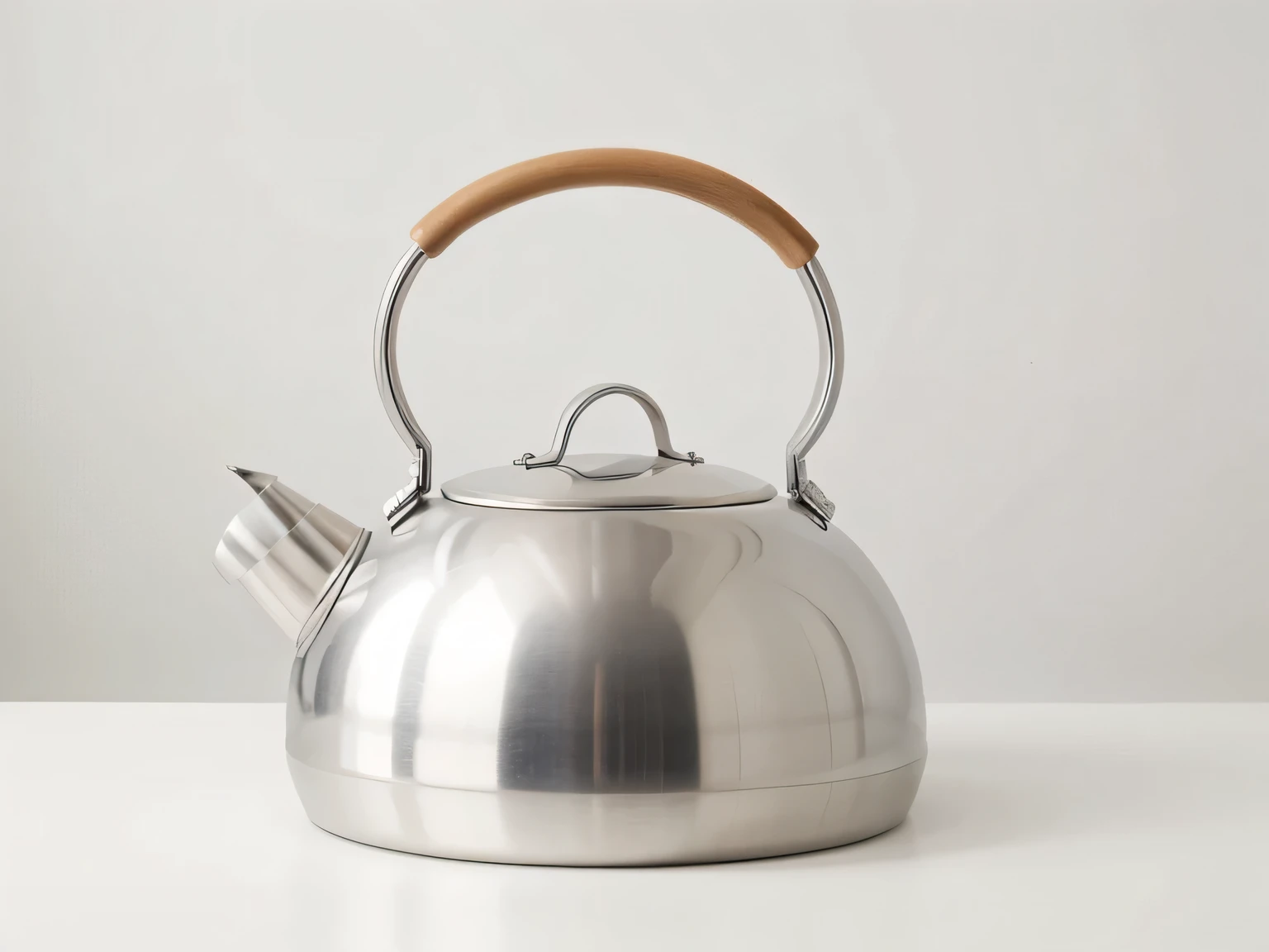 1aluminum kettle white background 