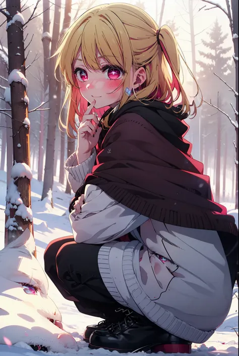 rubyhoshino, hoshino ruby, long hair, bangs, blonde, (pink eyes:1.3), side lock, (symbol-shaped pupil:1.5), multicolored hair, t...