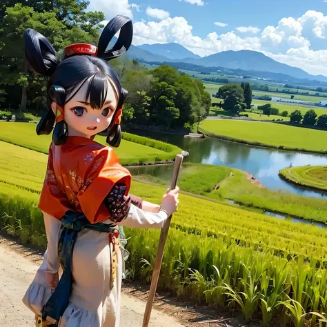 Sakunahime rice field Japanese mythology god clothing