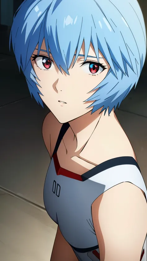 reiayanami, rei ayanami, (ayanami rei:1.2), blue hair, short hair, (red eyes:1.2), Medium breast,
BREAK (Leggings, Earrings, city), 
BREAK (masterpiece:1.2), best quality, high resolution, unity 8k wallpaper, (illustration:0.8), (beautiful detailed eyes:1....