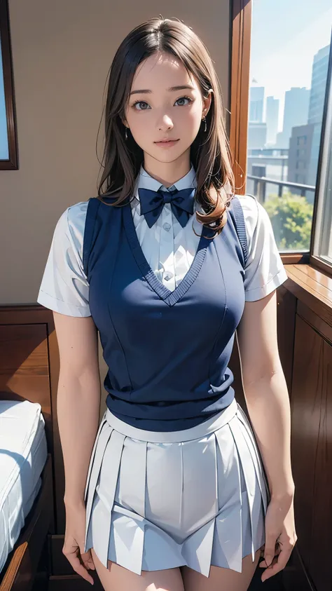 (masterpiece:1.2, Highest quality), (Realistic, photoRealistic:1.4), Beautiful illustrations, (Natural Side Lighting, Cinema Lighting), Written boundary depth, Beautiful thighs staring at the viewer, (Face Focus, Upper Body), 1 female,20-year-old,alone,(Wi...