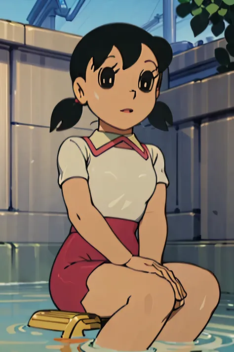 ((masterpiece)),((best quality)),((high detial)),((realistic,))
Above the zigzagging lotus pond, the leaves of the field are permeated, shizuka ,wearing leggings,hot,full body,clevage, award winning level exact detailed face, chick, chick bones, eyes ((onl...