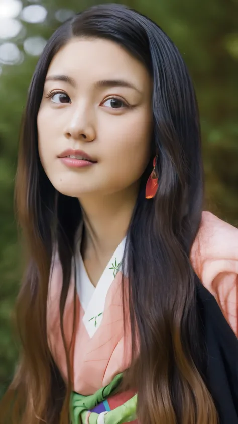 Cute Japanese woman, (16 years old), (Very cute face: 1.3), White moist skin, Looking at the camera, Melancholy expression,
BREAK,
Idol,
BREAK,
(Wearing cute kimono: 1.3), (Highly revealing kimono), Very large earrings, Short length,
BREAK,
(Fighting pose:...