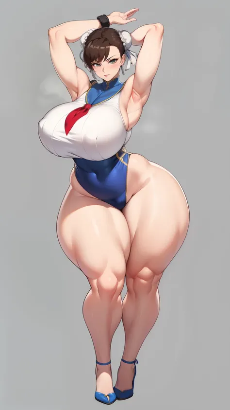 Big Breasts, Big Hips,Full Body Shot, Mature mother, Whipping the lower body, Plump thighs, ox, Seductive mature woman, Perfect body, Plus Size Model, Very thick pubic hair, very dense armpit hair, Sailor suit, Wear a miniskirt,Chunli,