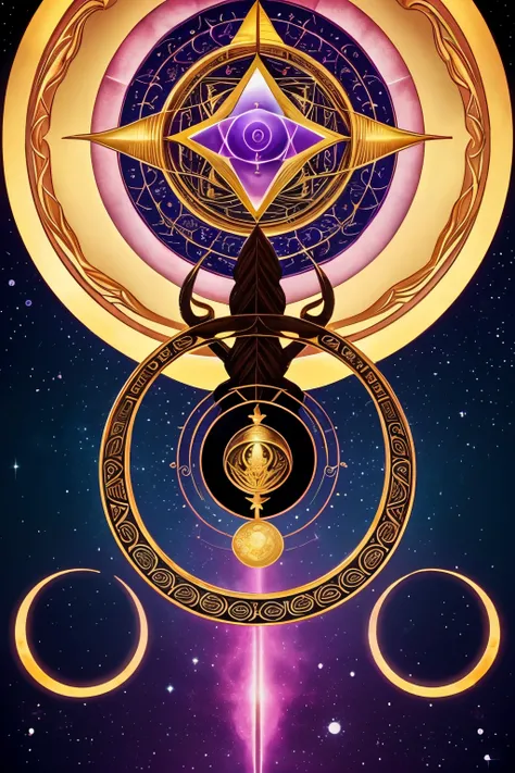 Scorpio sun with libra moon rising and moon, with sacred geometry elements 