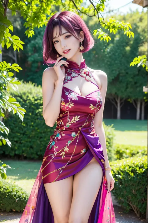 (masterpiece:1.4), (best quality:1.4), ultra high res, ultra high resolution, ((detailed facial features)), HDR, (realistic, photorealistic, photo-realistic:1.37), full body Esbian, sexy Vietnamese model, (-anime), vivid colors, ((vivid colors multicolor (...