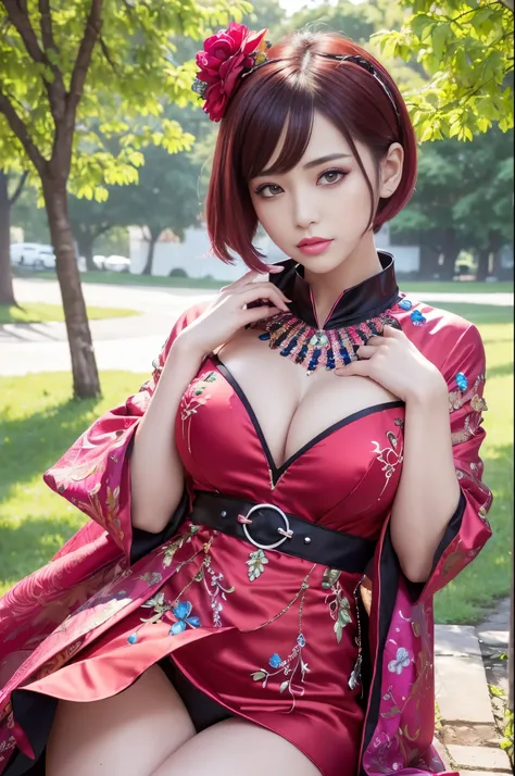 (masterpiece:1.4), (best quality:1.4), ultra high res, ultra high resolution, ((detailed facial features)), HDR, (realistic, photorealistic, photo-realistic:1.37), full body Esbian, sexy Vietnamese model, (-anime), vivid colors, ((vivid colors multicolor (...