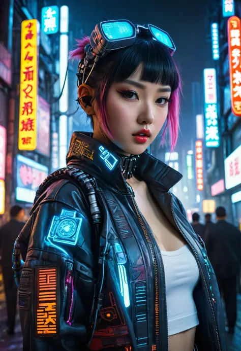((extremely delicate and beautiful cybernetic girl)), ((mechanical limb, blood vessels connected to tube, mechanical vertebrae)), ((mechanical cervical attaching to neck)), (wires and cables attaching to neck:1.2), ((mass of wires and cables on head)), ((w...