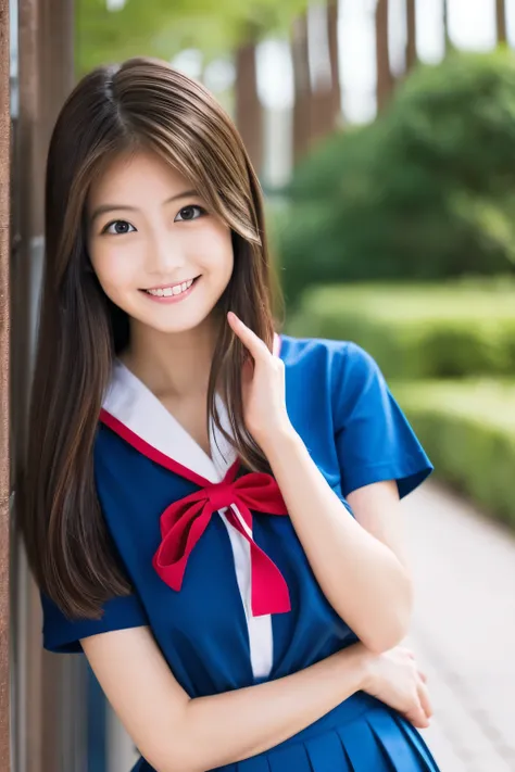 ８Ｋ、Highest quality、１８age、high school girl、Bust 75



８Ｋ、Highest quality、Full body portrait､Beautiful body、

Imada Mio Beautiful lips、A captivating pose、Traditional short-sleeved sailor uniform、Blue pleated skirt､Red Sailor Scarf
、the skin is quite exposed、...