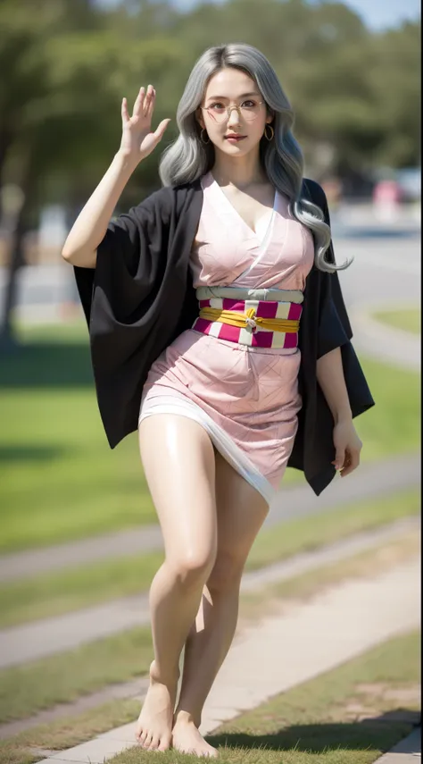 Cute Japanese woman, (16 years old), (very cute face), white moisturized skin, looking at the camera, (pink bright eyes: 1.4), (black framed glasses: 1.3)
BREAK,
(parkour), (very beautiful berserker woman: 1.3), (dynamic pose: 1.3),
BREAK,
(wearing a cute ...