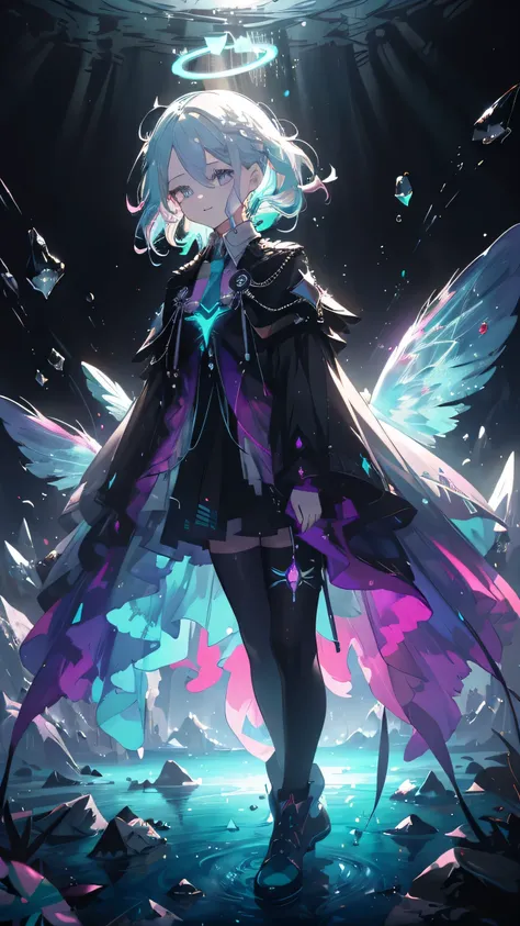 (Highest picture quality),(Masterwork),(ultra-detailed),(Detailed eye description:1.0),(lens flare:1.0),(movie poster:1.0),(Tarot border:1.0),the portrait is centered,(close-up:1.0),(negative space:0.8),(negative space:1.6),(solo),(floating colorful {wind|...
