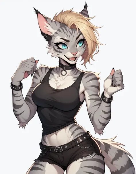 score_9,score_8_up,score_7_up, score_6_up, score_5_up,source_anime, kat, anthro furry feline, silver fur, grey stripes on body, ...