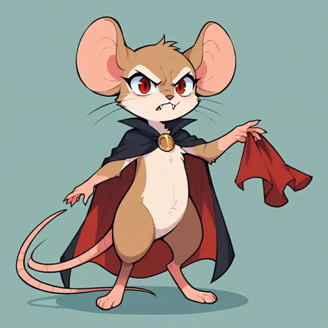 score_9, score_8_up, score_7_up, score_6_up, score_5_up, score_4_up, show accurate, full body, hungry body, simple background, (solo), (semi anthro), mouse, female mouse, fur body, ultra fine fur, standing, red eyes, (light brown dull fur), determined look...