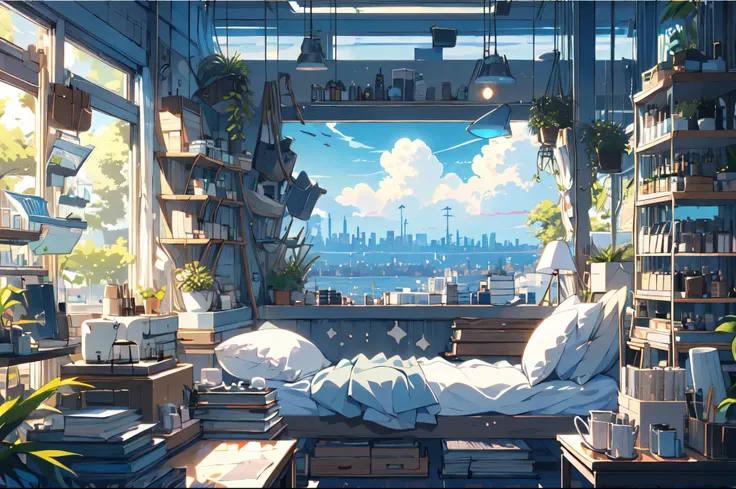 (masterpiece:1.2), highest quality,pixiv,pleasant animation scenes,room,in room,house,game,
scenery, cityscape, city, null scrap...