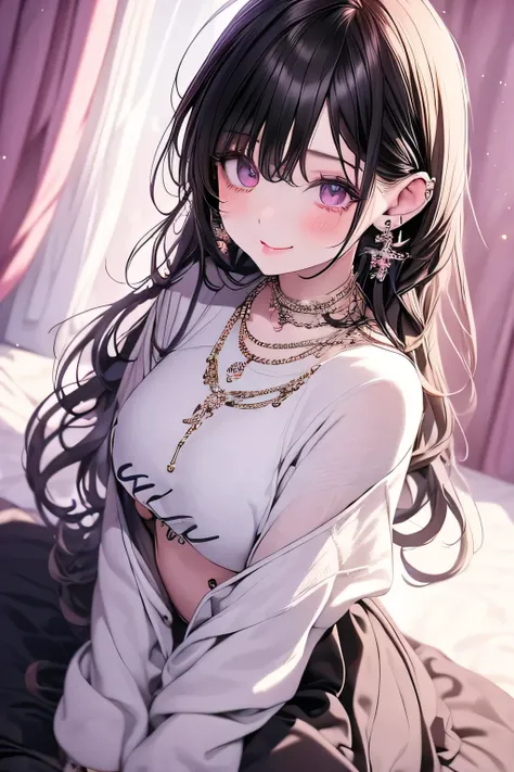 beautiful girl,Visual Kei,Jewelry Eye,Beautiful Eyes,Bedroom,16K,beautiful girl