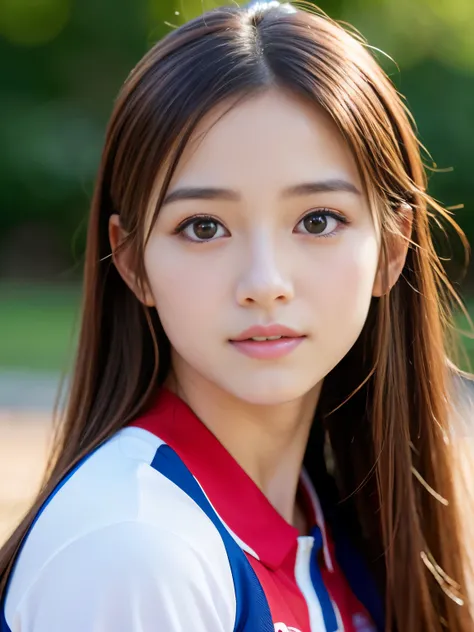 (Best-quality, Masterpiece, Ultra-High-Resolution, (Photorealistic:1.7), Raw Photo, depth of field, professional lighting, perfect anatomy, extremely details), 1girl, 15-years-old, the most famous Japanese idol, (extremely cute and extremely realistic face...