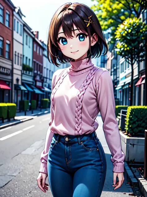 masterpiece,(anime illustration style),shooting from the front、highest quality,super detailed,outdoor,one girl, 12 years old, ha...