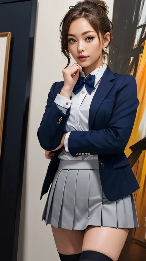 (hig彼st quality、8k、32K、masterpiece)、(Realistic)、(Realistic:1.2)、(High resolution)、Very detailed、Very beautiful face and eyes、1 girl、Delicate body、(hig彼st quality、Attention to detail、Rich skin detail)、(hig彼st quality、8k、Oil paints:1.2)、Very detailed、(Realis...