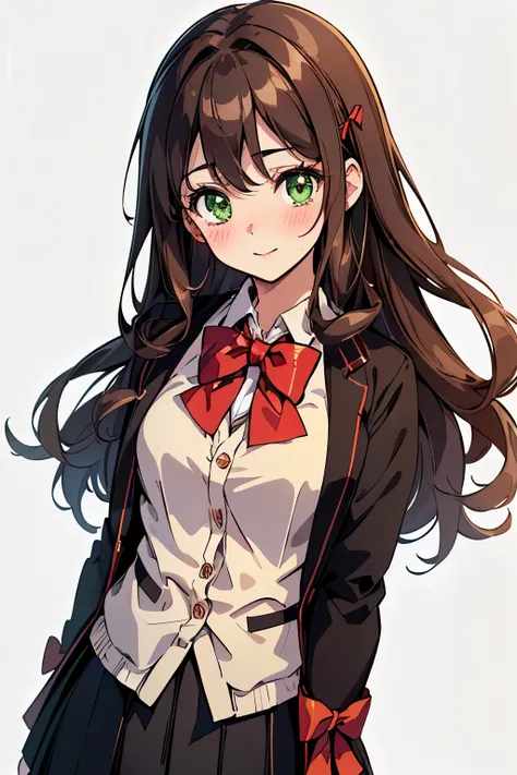 ((masterpiece, Highest quality, High resolution, 超High resolution, Pixel perfect, Written boundary depth, 4K, RTTX 10.0, High resolution))), 1 girl, single, alone, Beautiful Anime Girls, Beautiful art style, Anime characters, ((Long Hair, bangs, Dark brown...