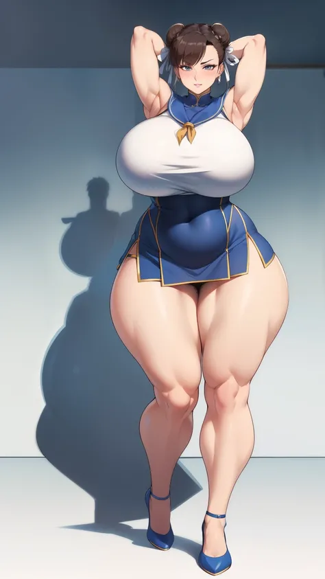 Big Breasts, Big Hips,Full Body Shot, Mature mother, Whipping the lower body, Plump thighs, ox, Seductive mature woman, Perfect body, Plus Size Model, Very thick pubic hair, very dense armpit hair, Sailor suit, Wear a miniskirt,Chunli