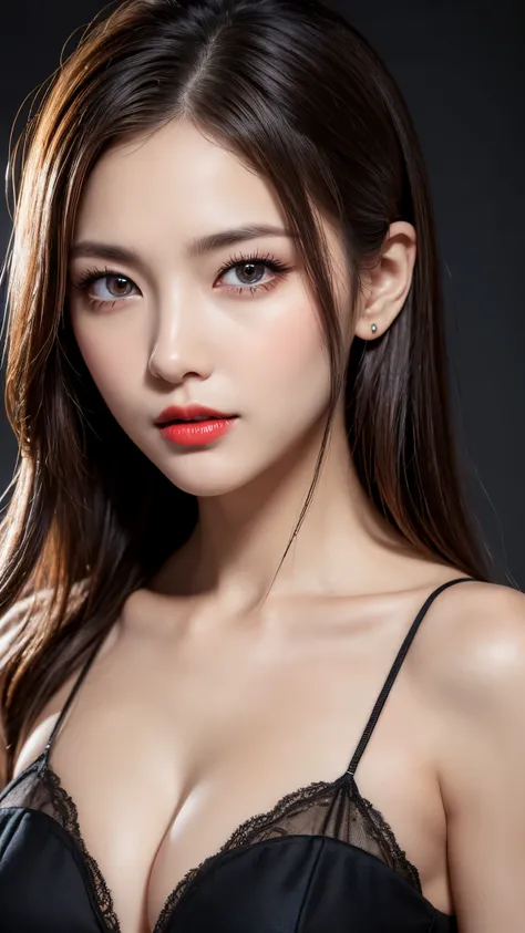 (8k, Ultra-high resolution, The best masterpiece, best quality:1.2), Very detailed, Complete Solution, (actual, actual photo: 1.37), portrait, Half Body, focus on eyes, HD RAW photos, career arrest, High quality and beautiful, 超高清 8k 影像照片, Volumetric light...