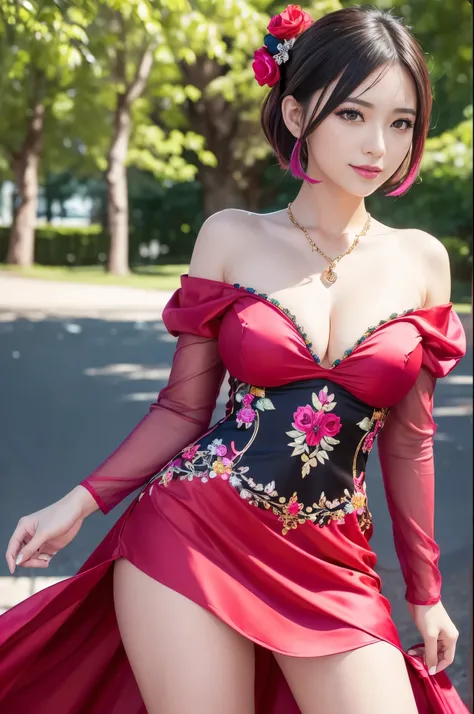 (masterpiece:1.4), (best quality:1.4), ultra high res, ultra high resolution, ((detailed facial features)), HDR, (realistic, photorealistic, photo-realistic:1.37), full body Esbian, sexy Vietnamese model, (-anime), vivid colors, ((vivid colors multicolor (...